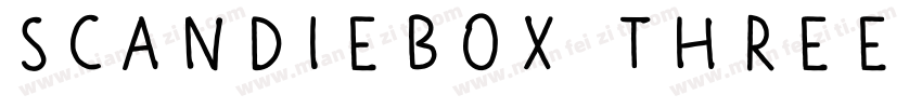 Scandiebox Three Regular字体转换